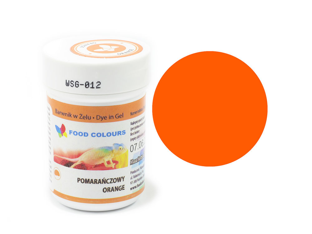 Хранителен гел оцветител оранжев 35гр WSG-012 FC