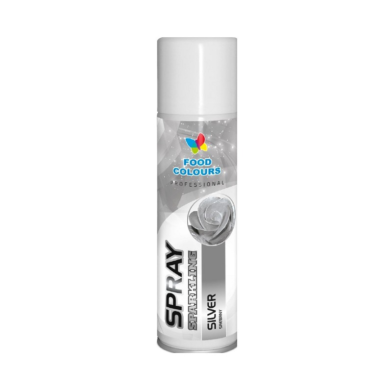 Colorant spray alimentar 250ml Argentiu S10 FC
