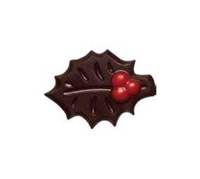 Декорации от черен шоколад HOLLY LEAF комплект 240 бр. 0,45кг 33826 BARBARA