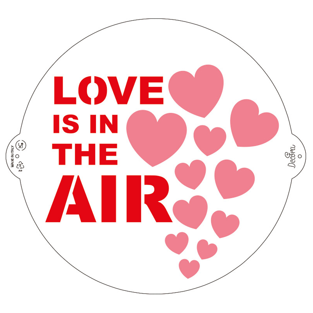 LOVE IS IN THE AIR STENCIL 25cm 9270937 DER