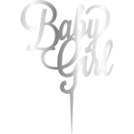 Topper - Baby Girl/ сребърен 165*165мм 14046 CSL