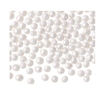 Бели перлени топчета 1 мм 100 гр GPR