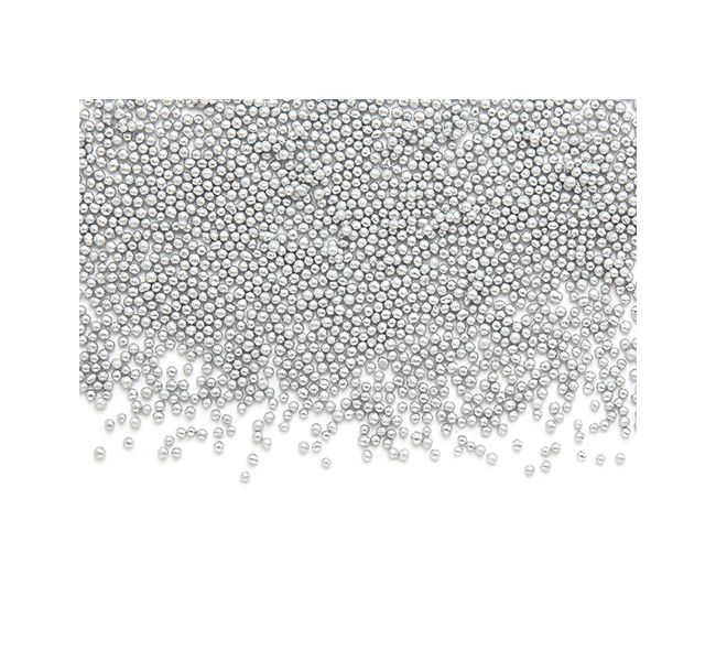 Сребърни перлени топчета 4 мм 100 гр GPR