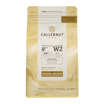 Ciocolata alba 28% unt de cacao W2 1kg Callebaut