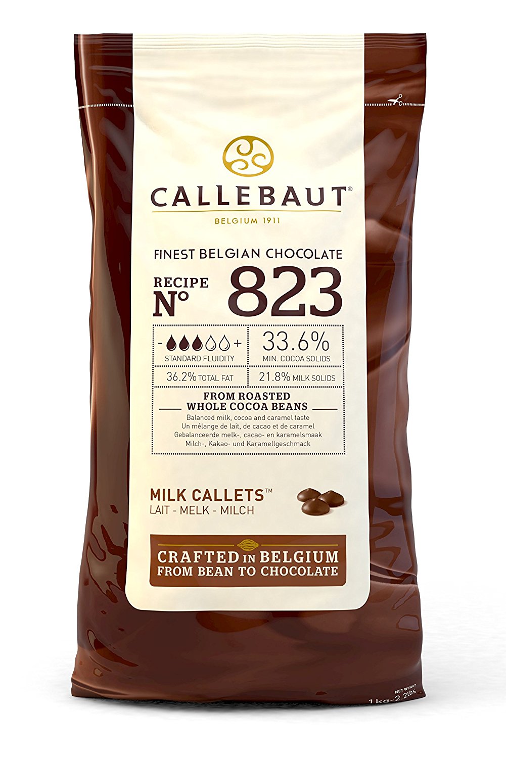 Млечен шоколад 33,6% какао 823 1 кг Callebaut