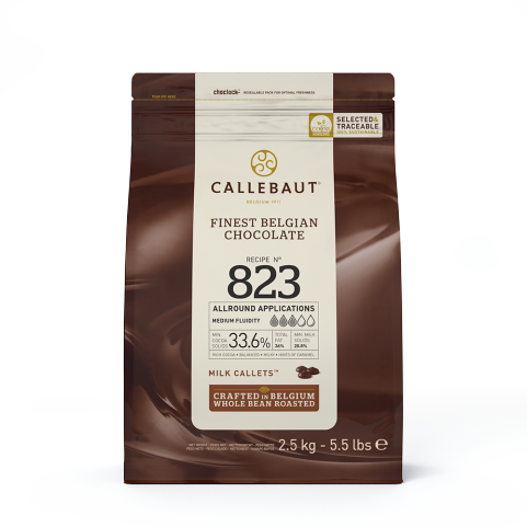 Млечен шоколад 33,6% какао 823 2,5кг Callebaut