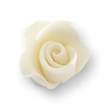 Trandafir din zahar mediu alb 051300 PJT, set 20 buc