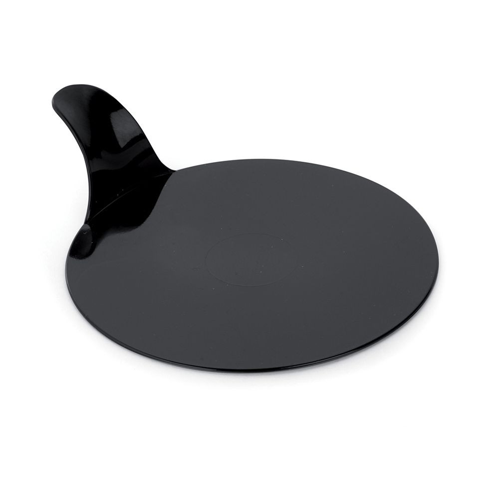 Пластмасова основа за представяне на единични порции - кръгла - черна - Ø 8 см - комплект 250 бр. Pavoni