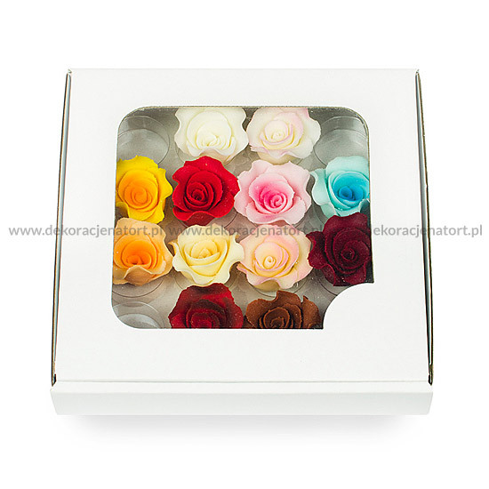 Комплект захарни рози 7 цвята 051599/a Pejot, комплект 16 бр.