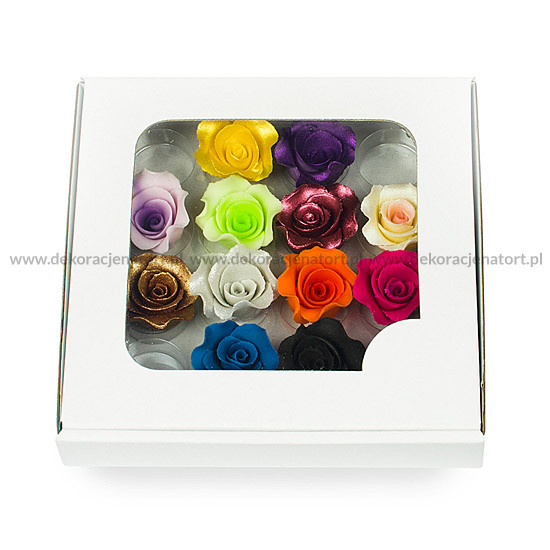 Комплект захарни рози 7 цвята 051599/b Pejot, комплект 16 бр.