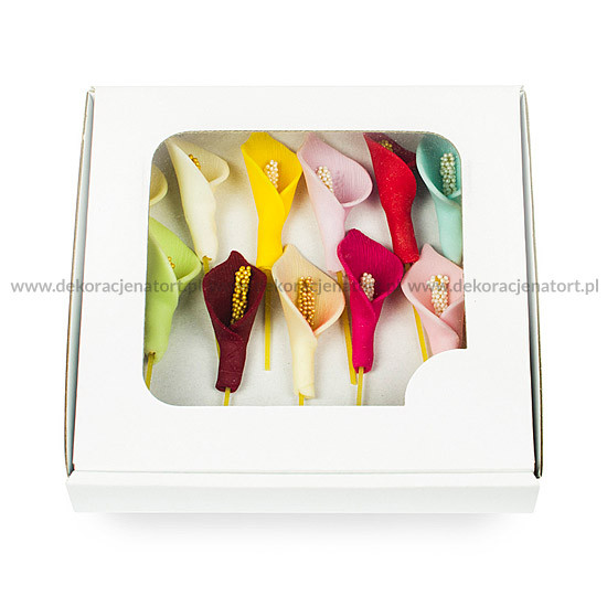 Захарни декорации малко цвете антуриум многоцветно 052499 Pejot, комплект 40 бр