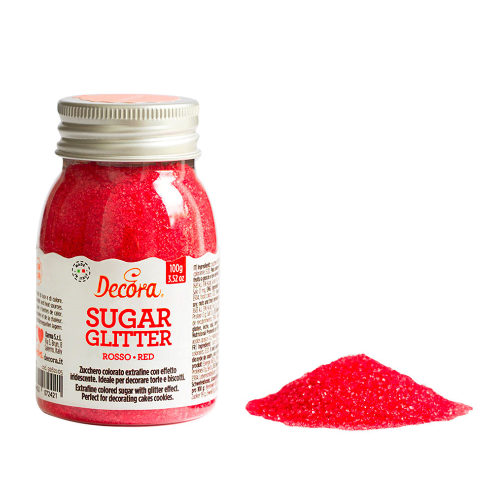 Блестяща червена захар 100 гр 9262105 DECORA