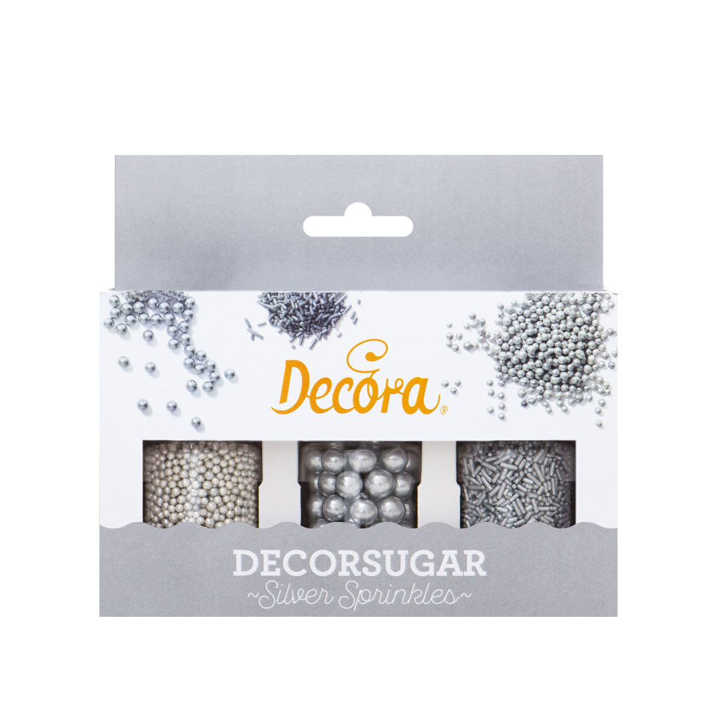 Комплект захарни сребърни перли и пръчици – 85гр 2082103 DECORA