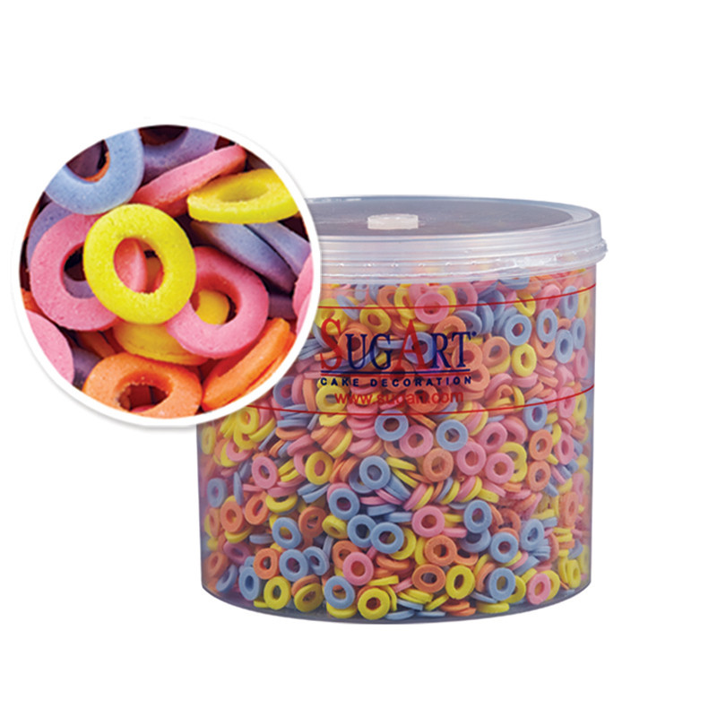 Захарни декорации, перфорирани кръгчета, 500 гр, Sugart