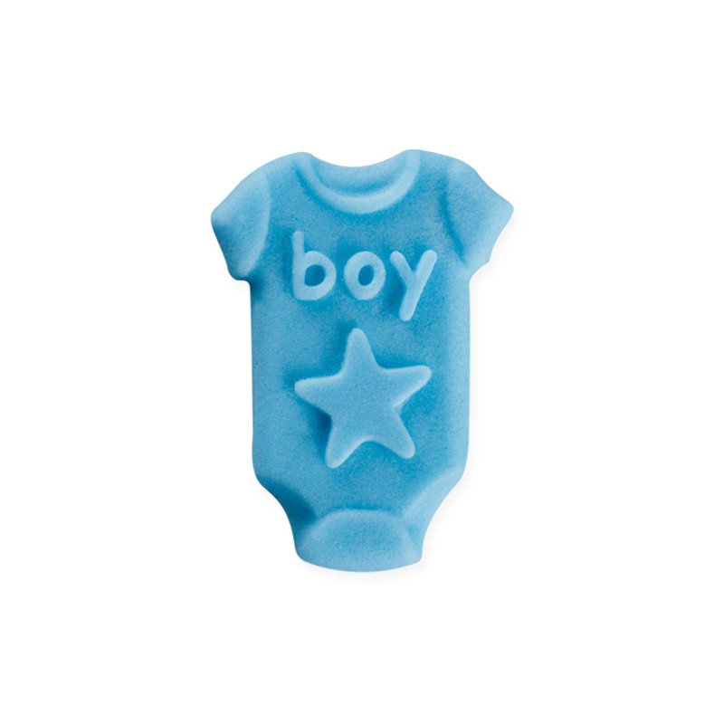 Захарни декорации синьо боди за момче, 30бр, Sugart