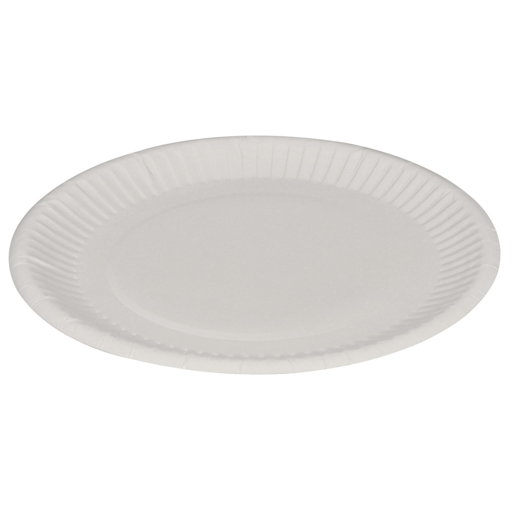 Хартиена чиния, Abena Gastro, Ø18см, бяла, хартия 100 бр