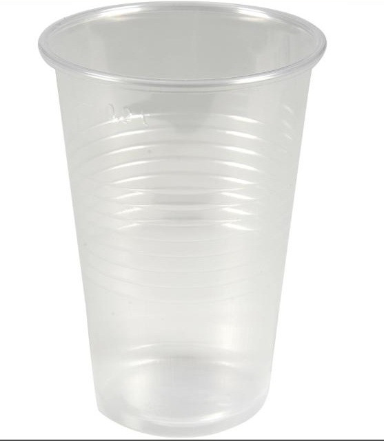 Чаша, Abena Gastro, 9.8см, Ø7см, 20 cl, 23 cl, прозрачна, PP, набраздена 100 бр.