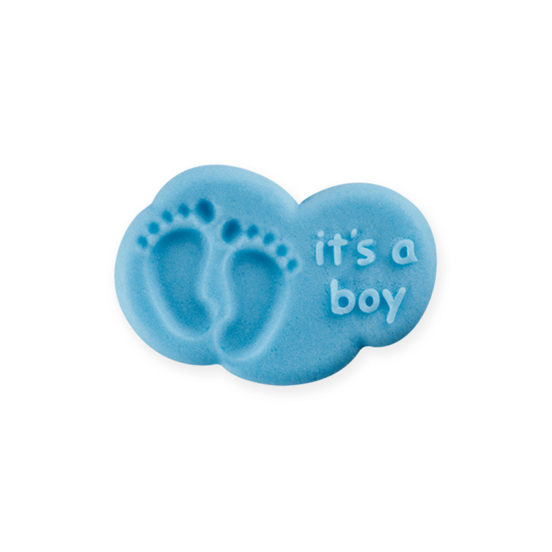 Захарни декорации новородено бебе в синьо, 20бр, Sugart