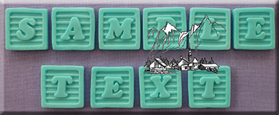 Силиконов молд Детски блокчета с букви AM0125 Alphabet Moulds