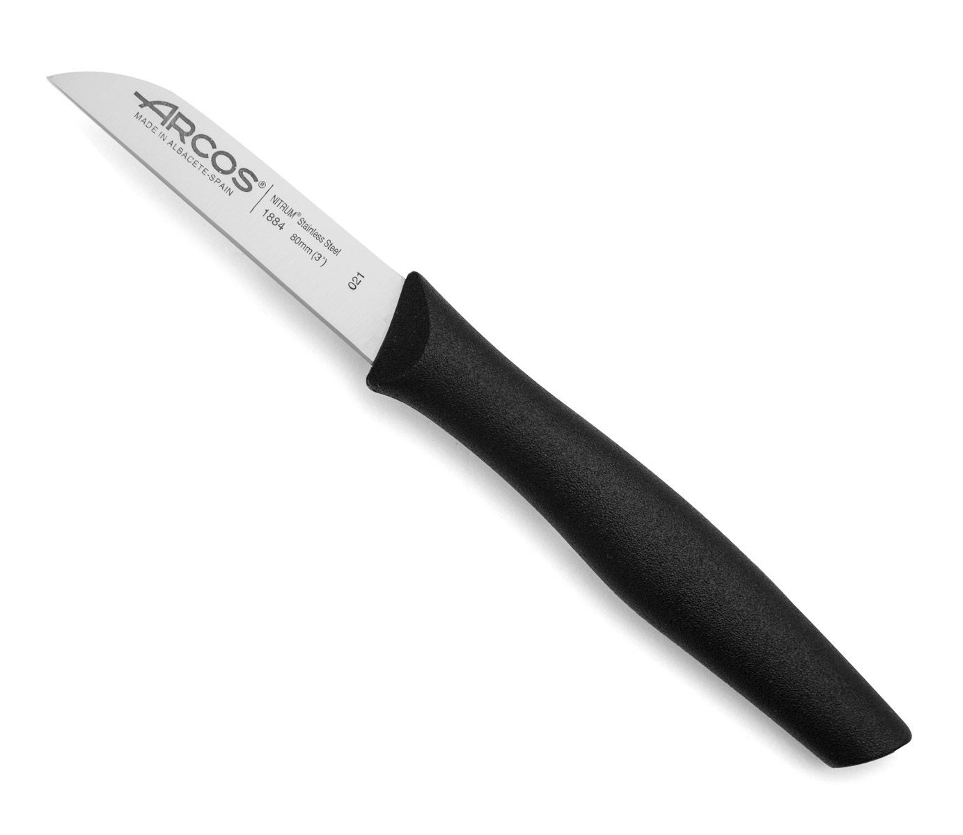 Професионален черен нож, Paring Knife, дължина 8 см, Arcos