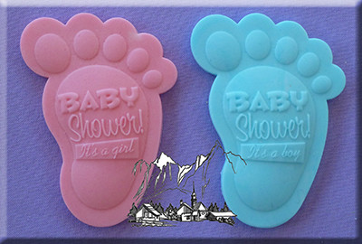 Силиконов молд Baby Shower Feet AM0163 Alphabet Moulds