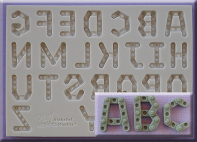 Силиконов молд Азбука Малък строител AM0253 Alphabet Moulds