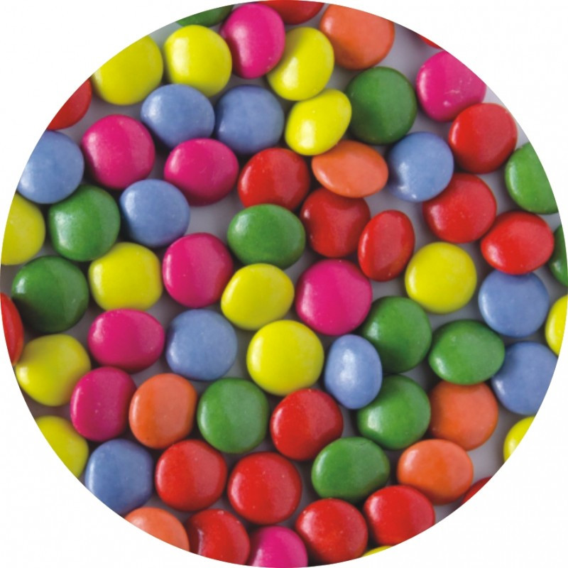 Бонбони на капки от разноцветен шоколад 1000гр DEKORA