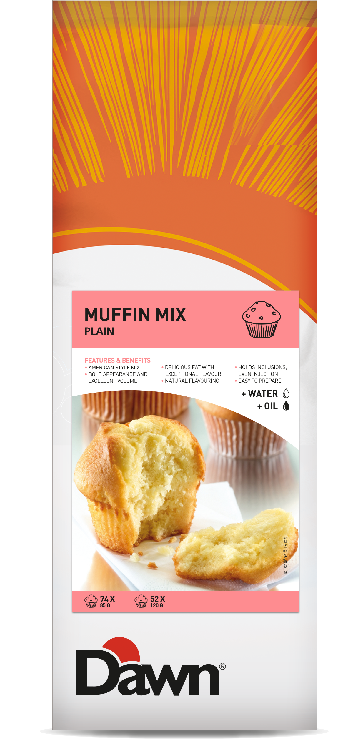 Суха смес Muffin Mix Ванилия 3,5 кг Dawn