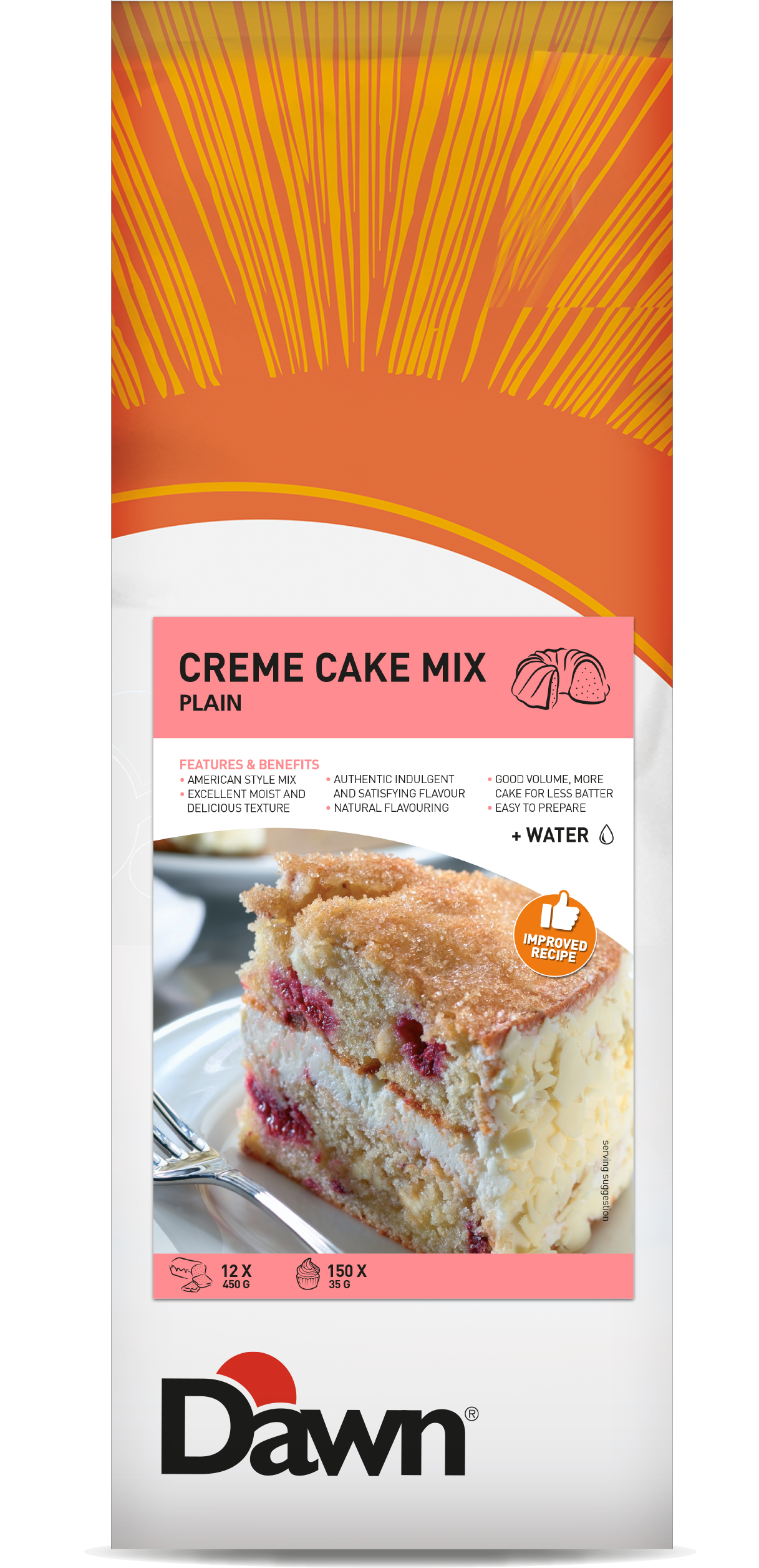 Суха смес Creme Cake Mix Plain 3,5кг Dawn