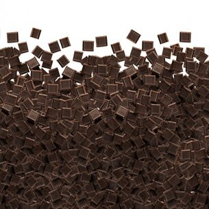 Парченца черен шоколад Chunks мини 4*4*2мм  8кг 772599 BARBARA