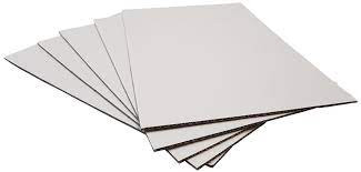 Бяла квадратна картонена подложка за торта Ø25.5x25.5H 0.35 см 5 бр./комплект. GustaPro