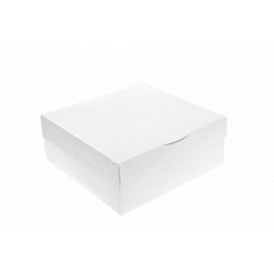 Бяла кутия за торта 15x15x10 см GustaPro