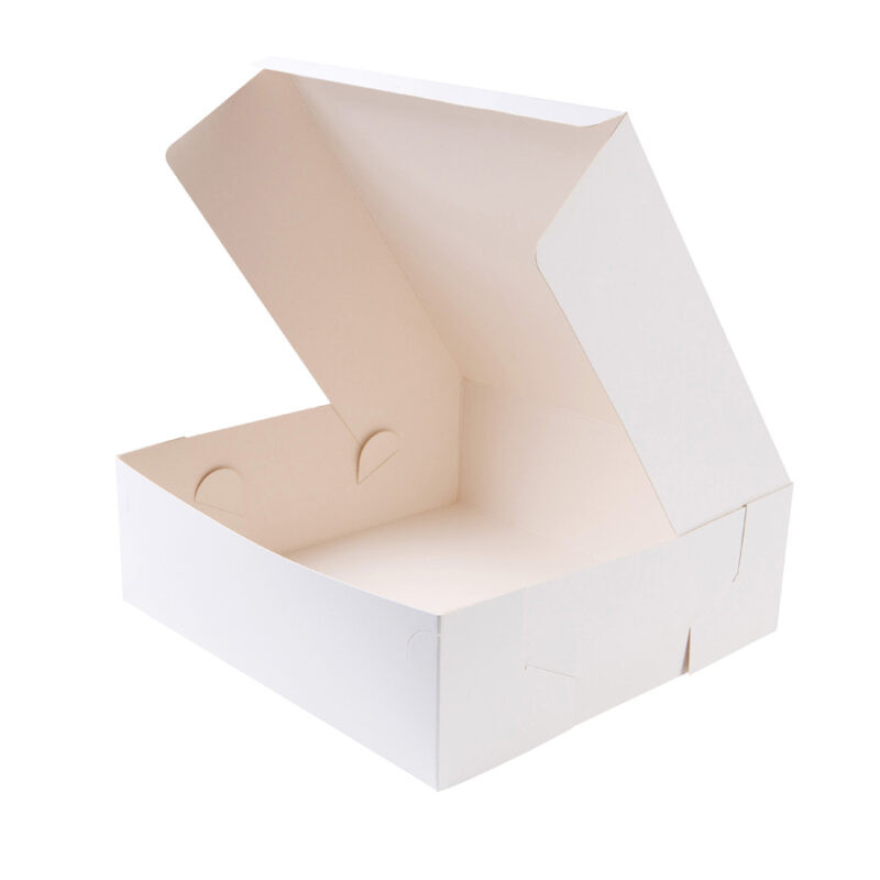 Бяла кутия за торта 30.5x30.5x15см GustaPro
