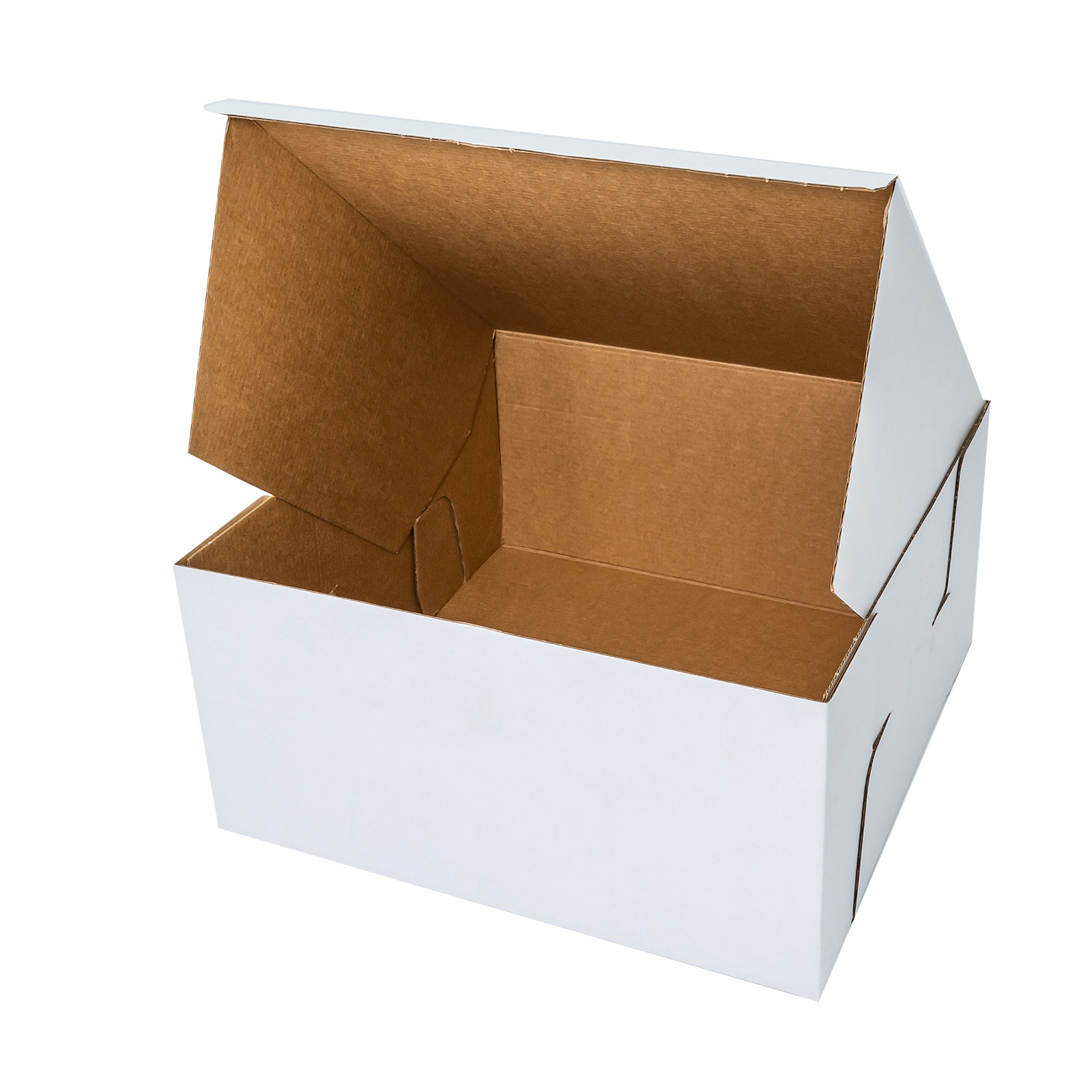 Бяла/крафт кутия за торта 30.5x30.5x15 см GustaPro