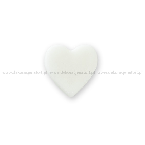 Захарни декорации - Плоски сърца, бели, 2 см 0903000 PJT комплект 300 бр.