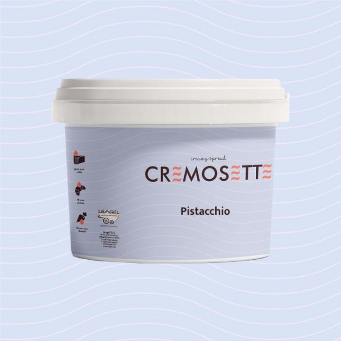Cremosette pistachio - крем за ганаш, пълнежи и глазура от шам фъстък 5,5 кг 241001 LEAGEL