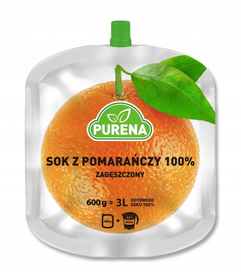 Концентрат портокалов сок 100% 0,6 кг Purena