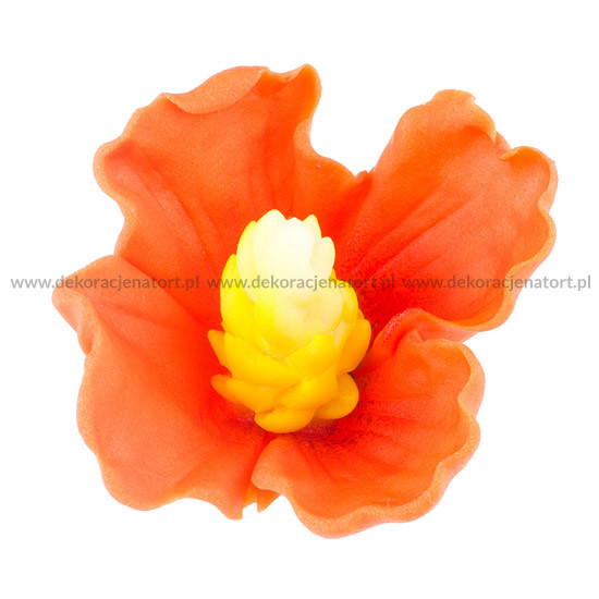 Захарни декорации цветя - Оранжев слез 053118 PJT комплект 26 бр.
