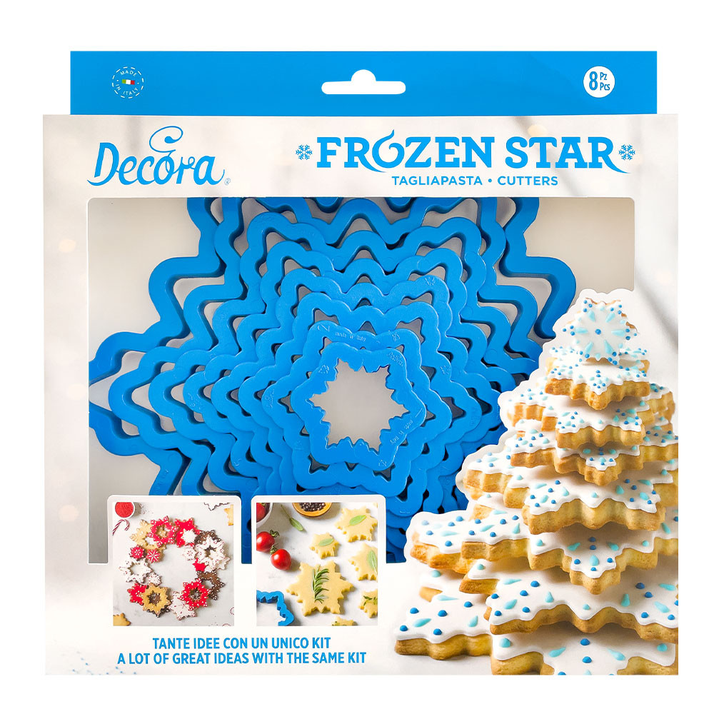 Резци за бисквити Frozen Star Tree (комплект 8 бр.) 0255250 DECORA