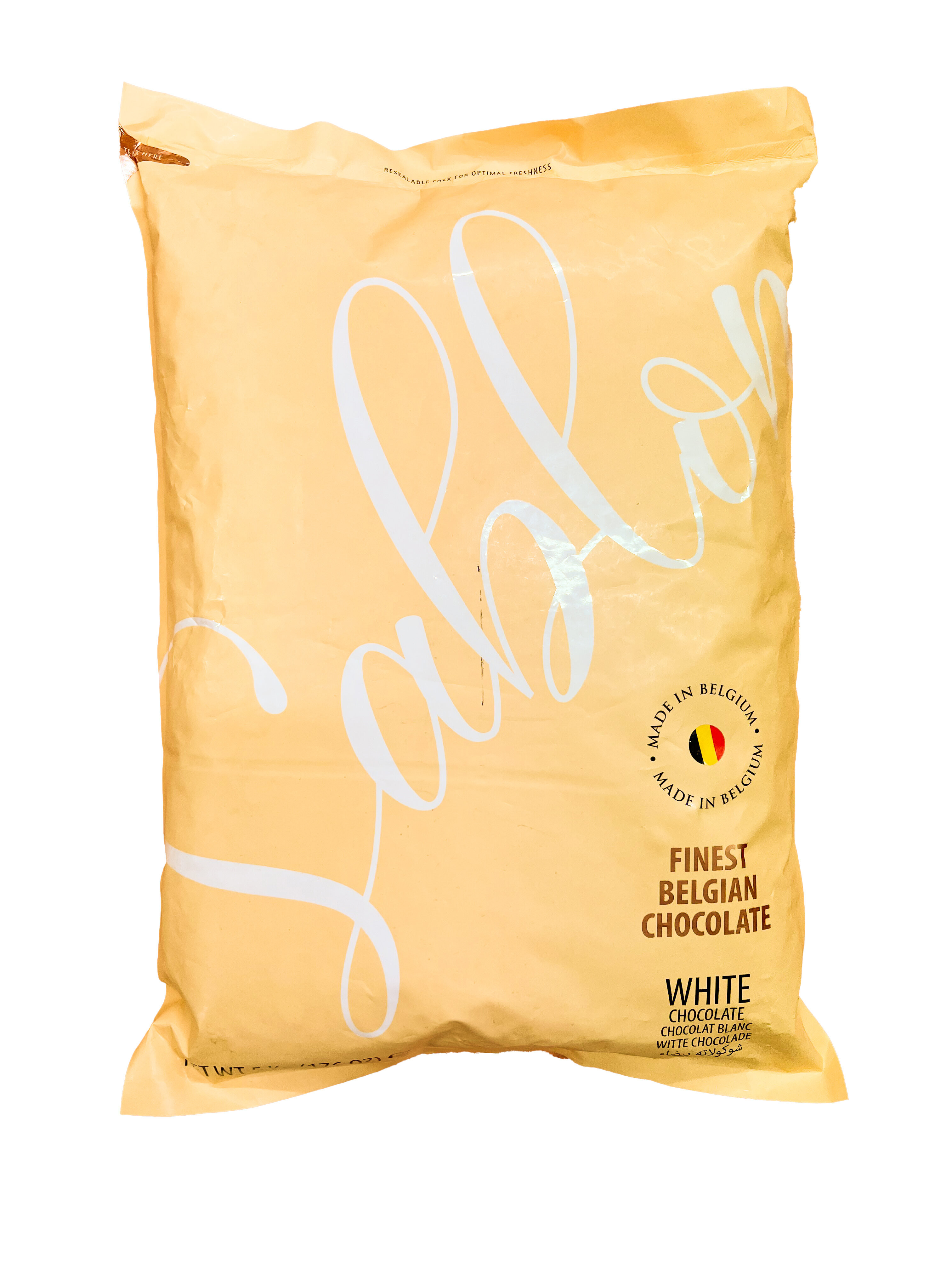 Белгийски бял шоколад 30% SAB-Bag5-WC 30 5 кг Шаблон