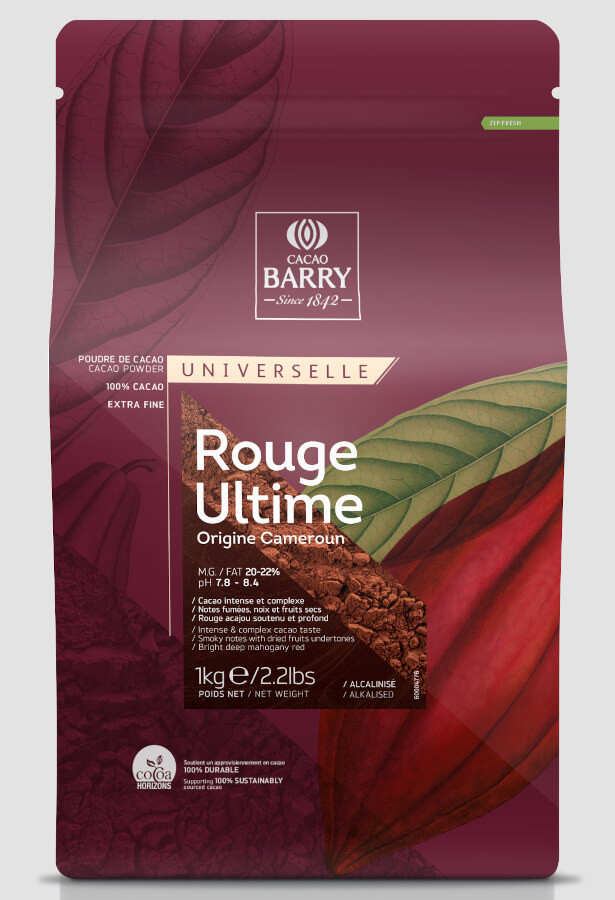 Алкализирано какао ULTIMATE RED 20-22%, 1 кг DCP-20RULTI-E0-89B Какао Barry