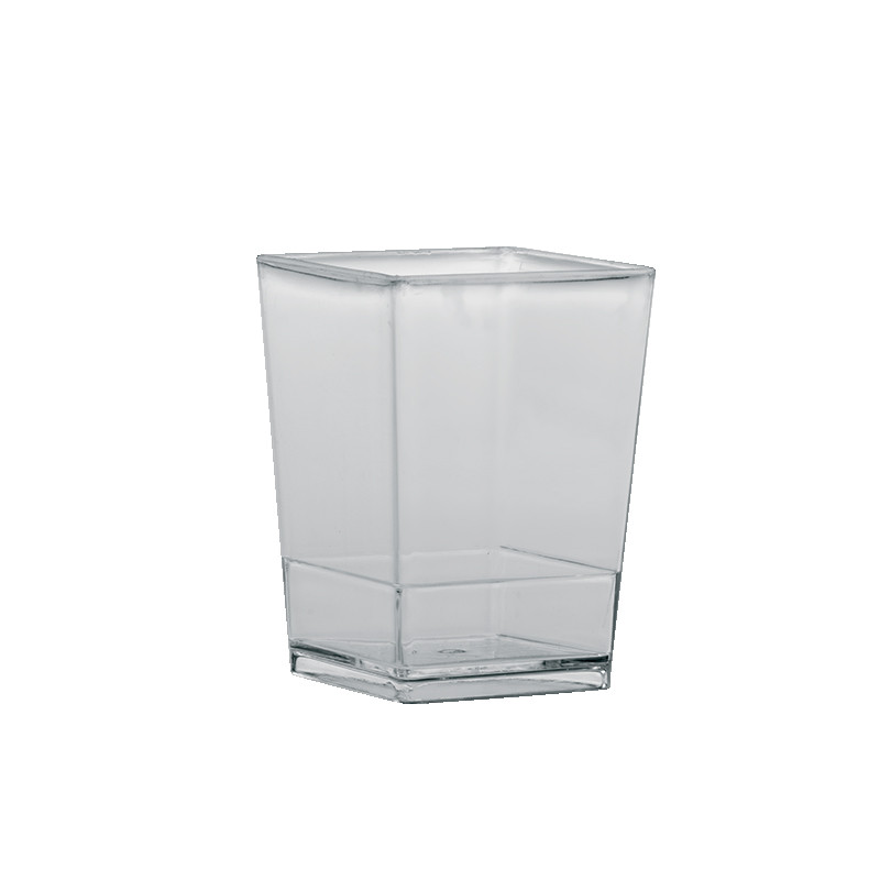 Пластмасови чаши КВАДРАТ 60/50 мл (комплект от 100 бр.) PMOCU001