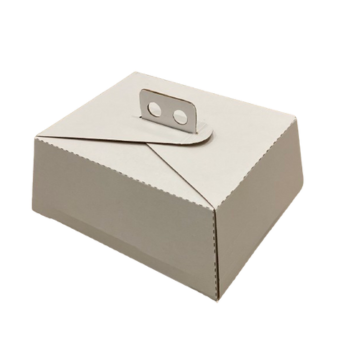 Бяла/крафт кутия за торта 30х30х12,5см Gusta Pro