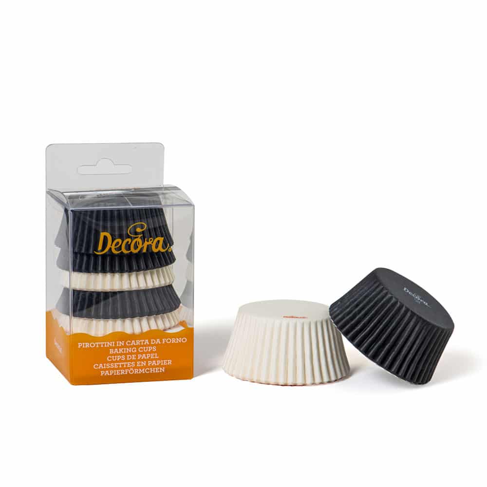 Бели/черни хартиени форми 50x32мм (комплект 75 бр.) 0339748 DECORA