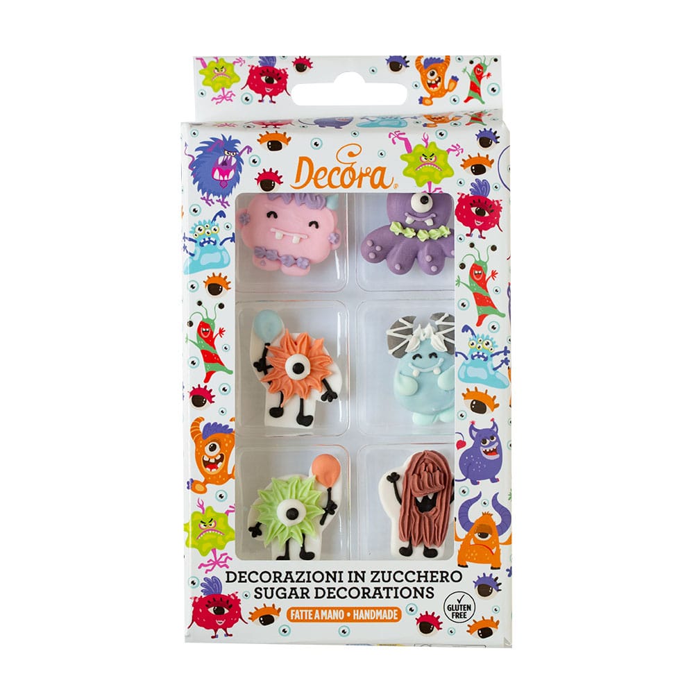 Decoratiuni din zahar monstri set: 6 buc 0500454 DER