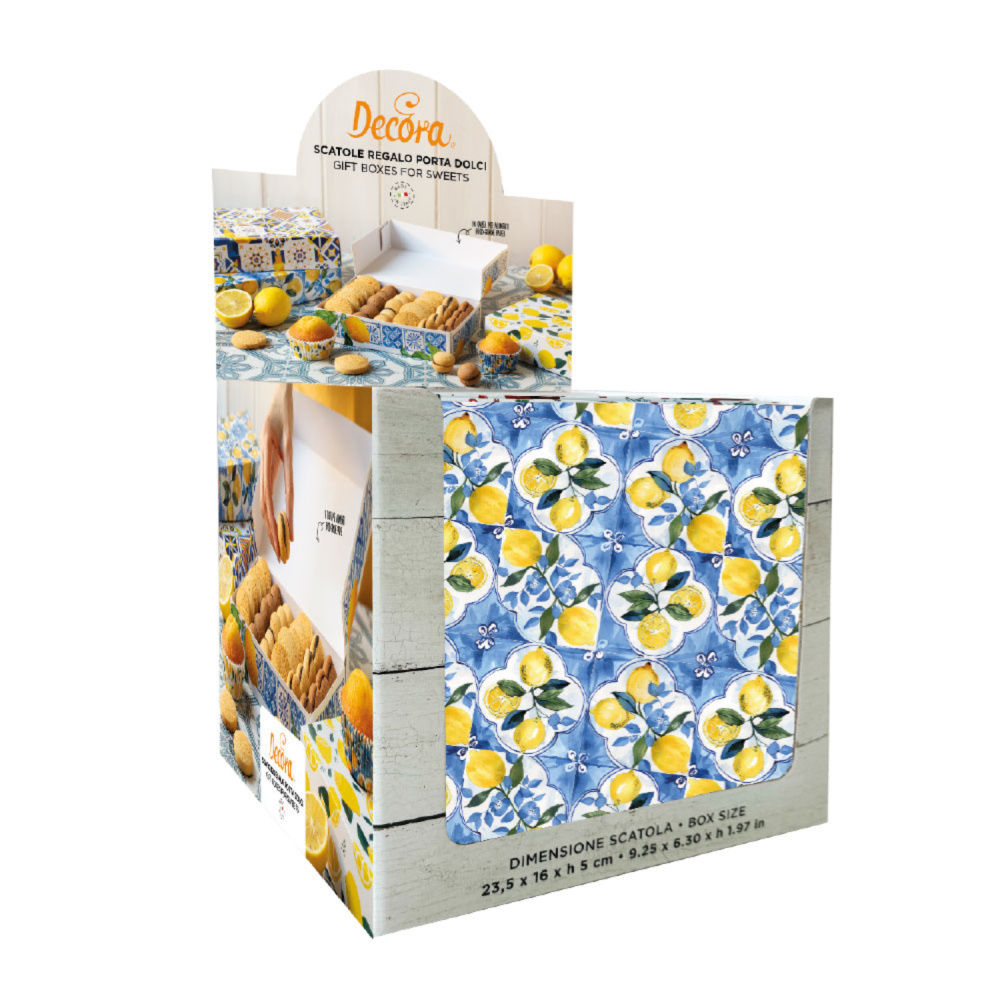 Cutie pentru prajituri Amalfi-4 modele 23,5x16h5, 1 buc 0346030 DER