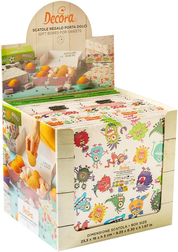 Cutie pentru prajituri Party-4 modele  23,5x16h5, 1 buc 0346020 DER