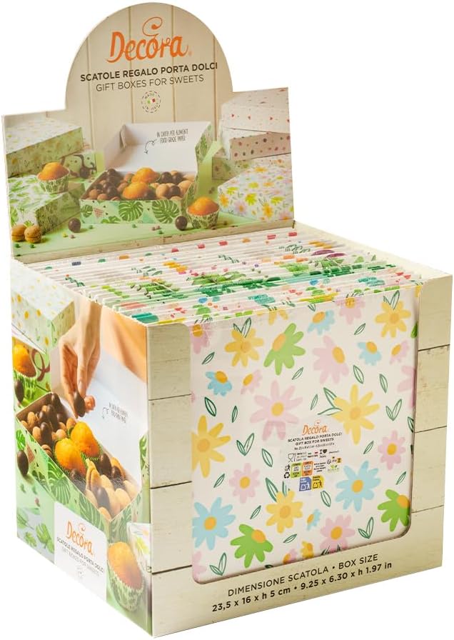 Cutie pentru prajituri Asortate-4 modele 23,5x16h5, 1 buc 0346010 DER