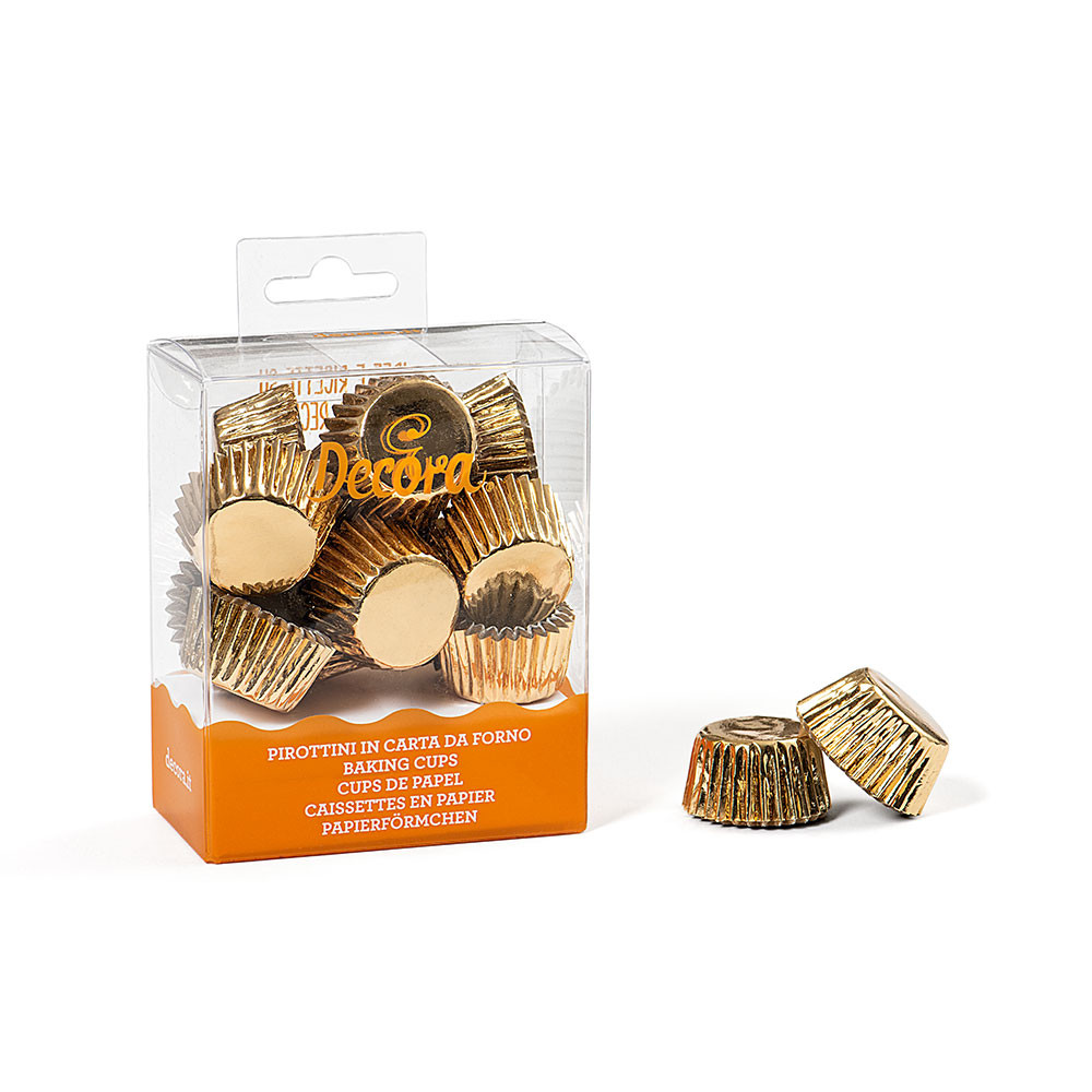 Set 180 forme de copt muffin BON BON GOLD 27x17 MM 0339792 DER