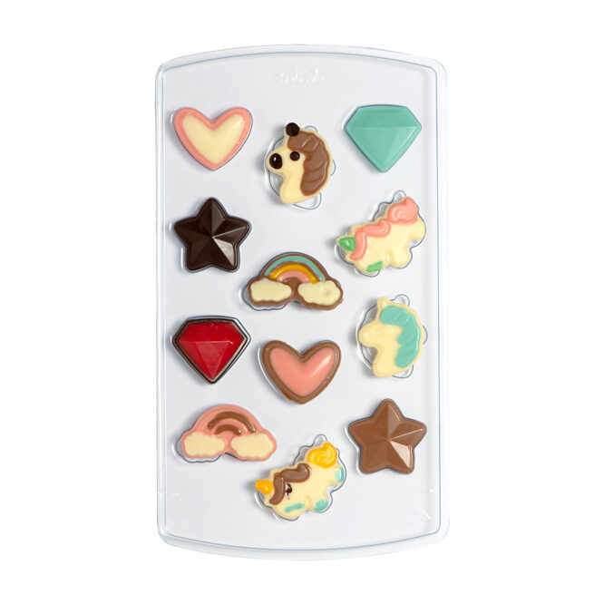 Kit Unicorn pungi+stickere pu ciocolata 0890010 DER